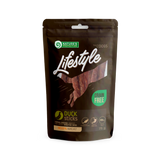 Ласощі для собак, сушена качка, смужки, Nature's Protection Lifestyle Snack For Dogs Duck Sticks 75г