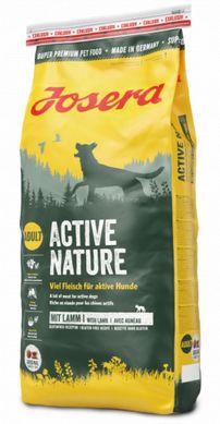 Сухий беззерновий корм для активних дорослих собак Josera Active Nature ягня рис 15 кг