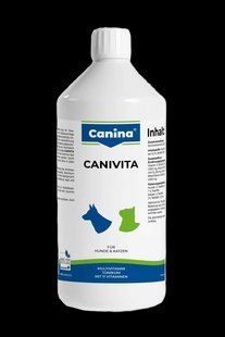 Вітаміни та добавки для собак Вітамінізований тонік Canina Canivita для котів та собак, зі швидким ефектом, універсальний, 1 л