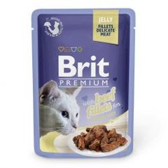 Brit Premium Cat Beef Fillets in Jelly pouch 85г арт.111241/518470