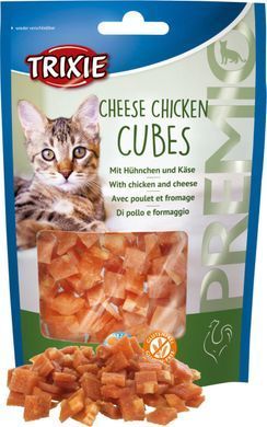 Ласощі Trixie Premio Cheese Chicken Cubes для котів кубики з куркою та сиром 50 г