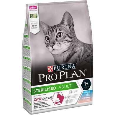 Сухий корм PRO PLAN Sterilised Adult 1+ Savoury Duo для дорослих стерилізованих котів, з тріскою та фореллю, 3 кг
