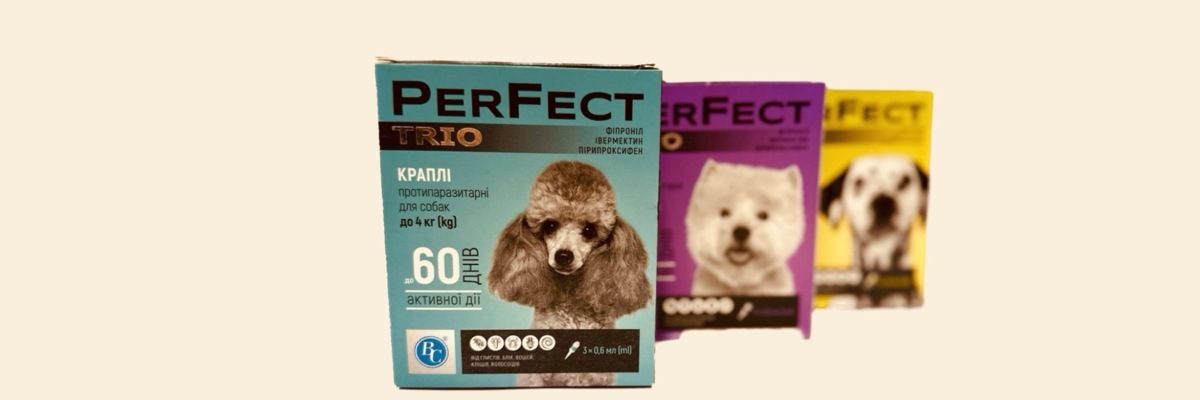 Протипаразитарні краплі Perfect Trio для собак