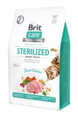 Brit Care Cat Grain Free Sterilized Urinary Health Chicken 400 г арт.171287