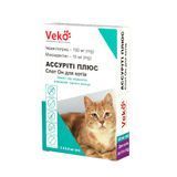 Veko Ассуріті Плюс Спот Он краплі для котів 4-8кг, упаковка 3х0,8 мл
