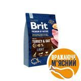 Сухий корм Brit Premium Dog Light для собак із зайвою вагою, з індичкою, 3 кг