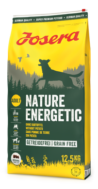 Сухий беззерновий корм для дорослих собак основний раціон Josera Nature Energetic курка батат 12,5 кг