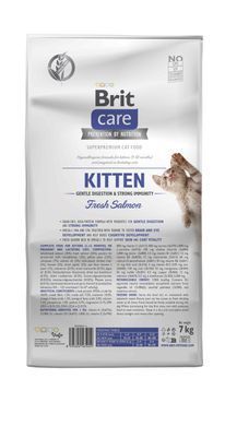 Сухий корм Brit Care Cat by Nutrition Kitten Gentle Digestion Strong Immunity для кошенят, з лосось, 7 кг
