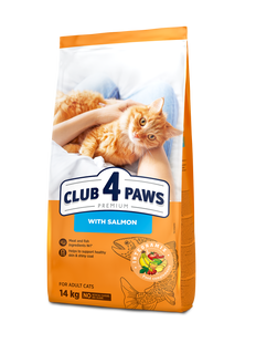 Сухий корм для котів Club 4 Paws Premium з лосось 14 кг