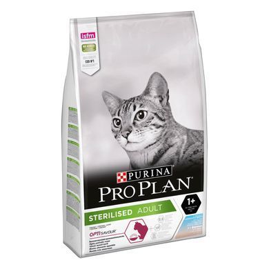 Сухий корм PRO PLAN Sterilised Adult 1+ Savoury Duo для дорослих стерилізованих котів, з тріскою та фореллю, 10 кг