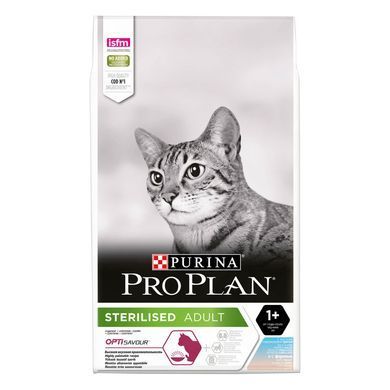 Сухий корм PRO PLAN Sterilised Adult 1+ Savoury Duo для дорослих стерилізованих котів, з тріскою та фореллю, 10 кг