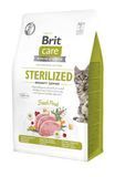 Сухий корм Brit Care Cat by Nutrition Sterilized Immunity Support для стерилізованих котів, зі свининою, 400 г