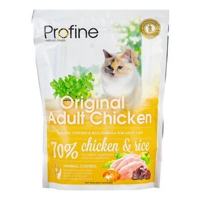 Сухий корм Profine Original Adult для дорослих котів, з куркою та рисом, 300 г