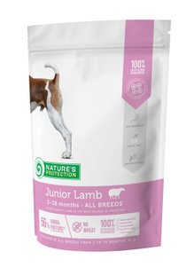 Сухий корм для цуценят всіх порід з ягнятиною Junior Lamb All Breeds 500г