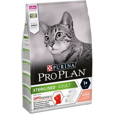 Сухий корм PRO PLAN Sterilised Adult 1+ Vital Functions для дорослих стерилізованих котів, з лосось, 3 кг