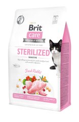 Brit Care Cat Grain Free Sterilized Sensitive Rabbit 400 г арт.171291