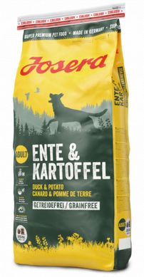 Сухий беззерновий корм для дорослих собак зміцнення імунітету Josera Ente & Kartoffel качка картопля 15 кг