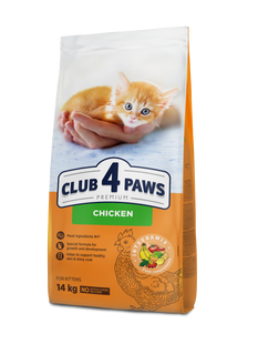 Сухий корм для кошенят Club 4 Paws Premium курка 14 кг