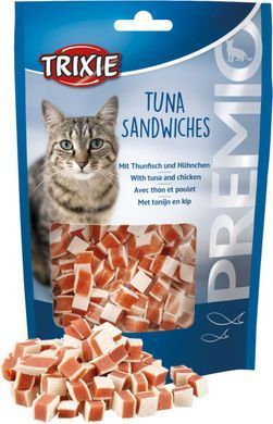 Ласощі Trixie Premio Tuna Sandwiches для котів кубики з тунцем і куркою 50 г