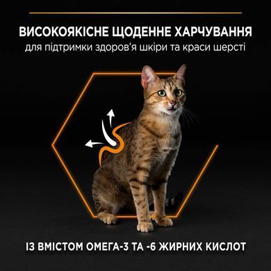 Сухий корм PRO PLAN Adult 1+ Derma Care для дорослих котів для підтримки здоров'я шкіри та краси шерсті, з лосось, 400 г