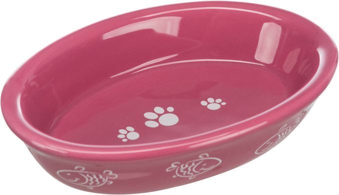 Миска Trixie для котів, овальна, керамічна, 15х10 см, 200 мл