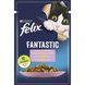Вологий корм FELIX Fantastic для дорослих котів, шматочки в желе, з фореллю та зеленими бобами, 85 г