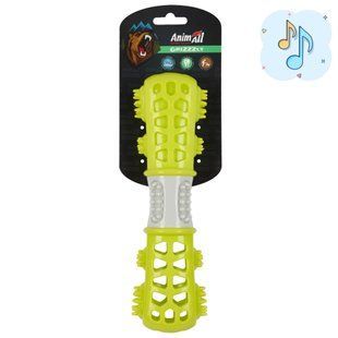 Іграшка AnimAll GrizZzly мультифункціональна кісточка для собак, 24.4&times;7.3&times;5.1 см, зелено-сіра