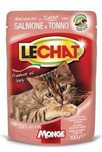 Вологий корм для котів Monge LC Cat Wet Adult тунець та лосось 100 г