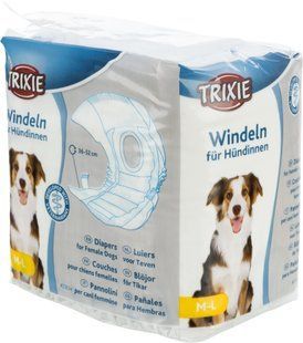 Пелюшки підгузки для собак Підгузки Trixie для собак, M-L 36-52 см, 12 шт.