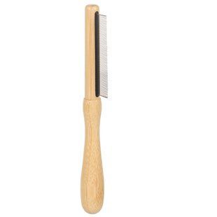 Інструменти для догляду Інструменти для догляду Гребінець Flamingo Flea Comb Bamboo для вичісування бліх та гнид у собак та котів, 69шт зубів | 21х3,5см (523065)