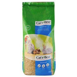 Наповнювач Cats Best Cat&rsquo;s Best Universal для домашніх тварин, деревний, 40 л/22 кг