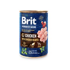 Brit Premium by Nature Dog Chicken & Chicken Hearts 400г арт.100405/538552