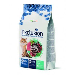 Сухий корм для стерилізованих котів Exclusion Noble Grain Cat Sterilized Tuna, з тунцем, 300 г