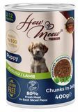 вологий корм для цуценят Хау Мяу How Meow Puppy з ягням 400г