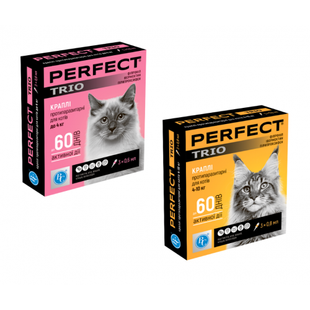Краплі PerFect TRIO для котів 4-10 кг 0,8 мл