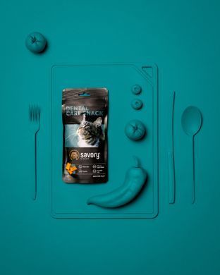 Ласощі для котів Хрумкі ласощі Savory Snack Подушечки для заохочення котів, здоров&rsquo;я зубів, 60 г