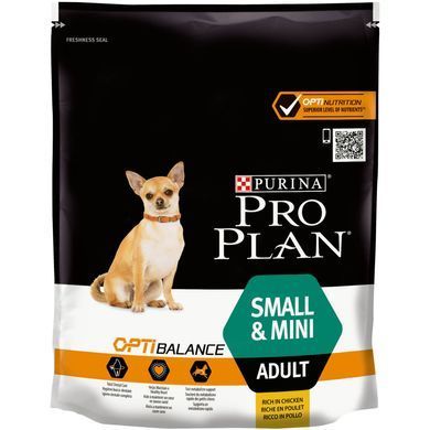 Сухий корм PRO PLAN Small&Mini Adult 1+ Everyday Nutrion для дорослих собак дрібних порід, з куркою, 700 г