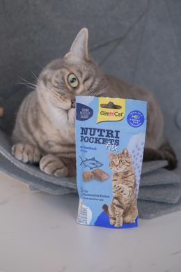 Ласощі для котів GimCat Nutri Pockets Fish Тунець 60 г