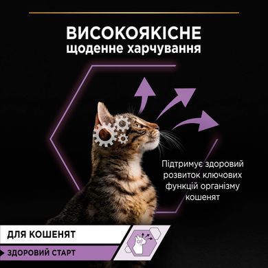Вологий корм PRO PLAN Kitten Healthy Start для кошенят, мус, з куркою, 85 г