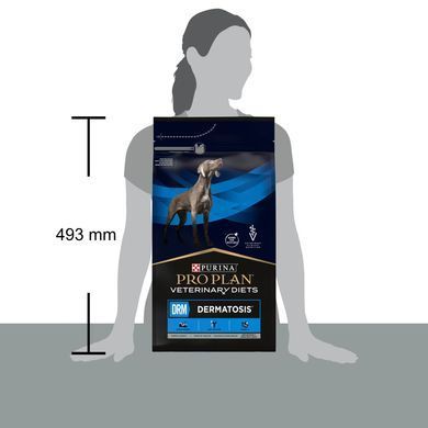 Лікувальні дієти для собак Сухий дієтичний корм PRO PLAN VETERINARY DIETS DRM Dermatosis для цуценят та дорослих собак для підтримання функції шкіри при дерматозах та надмірному випадінні шерсті, 3 кг