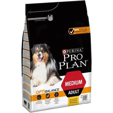 Сухий корм PRO PLAN Medium Adult 1+ Everyday Nutrion для дорослих собак середніх порід, з куркою, 3 кг