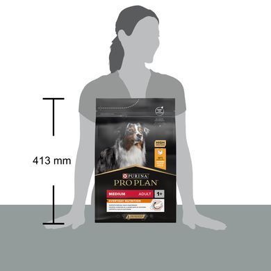 Сухий корм PRO PLAN Medium Adult 1+ Everyday Nutrion для дорослих собак середніх порід, з куркою, 3 кг