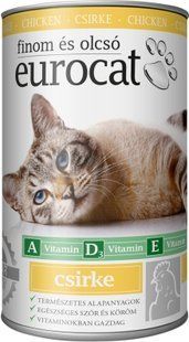 Корм вологий EuroCat Poultry для котів шматочки в желе з птицею 415 г