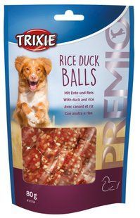 Ласощі Trixie Premio Rice Duck Balls для собак кульки з качкою і рисом 80 г