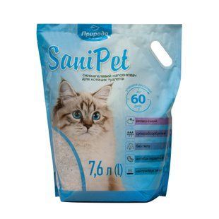 Наповнювач SD SaniPet Sani Pet для котячих туалетів силікагелевий, 7,6 л