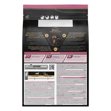 Сухий корм PRO PLAN Small&Mini Adult 1+ Sensitive Skin для дорослих собак дрібних порід, з чутливою шкірою, з лосось, 3 кг