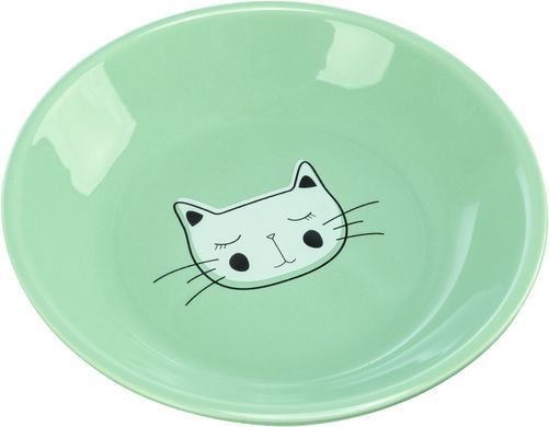 Миска Trixie пласка керамічна для котів 0,2 л d 14 см